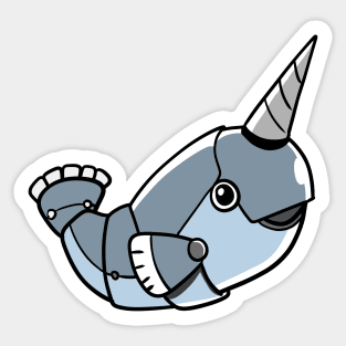 Robot Narhal Sticker